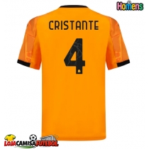 Camisa de Futebol AS Roma Bryan Cristante #4 Equipamento Secundário 2025-26 Manga Curta
